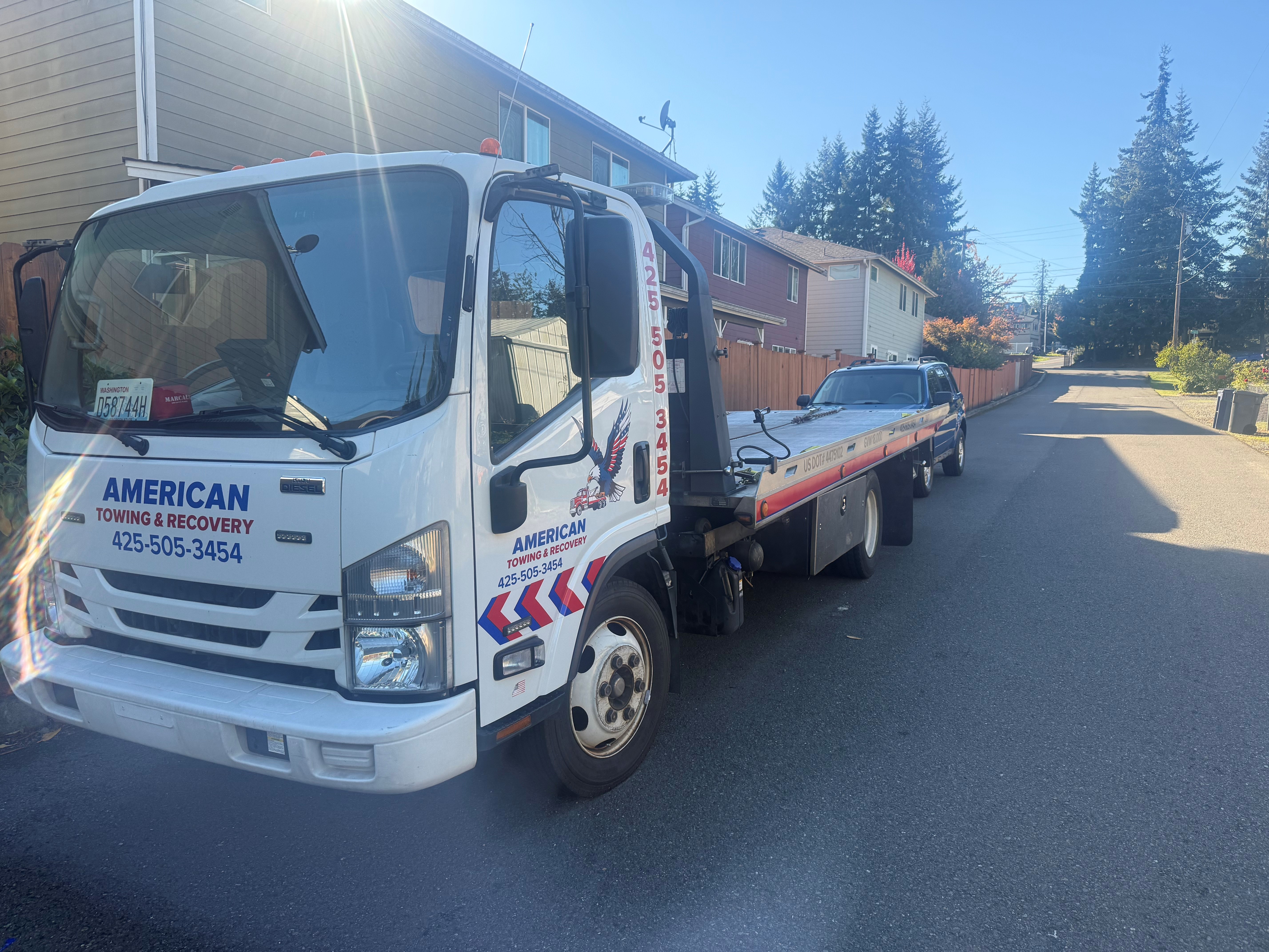 american towing & recovery 24 hour towing service Lynnwood washington